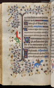 Hodiny Karla Šlechetného, navarrského krále (1361-1425): fol. 171v, Text od Master of the Brussels Initials and Associates