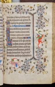 Hodiny Karla Šlechetného, navarrského krále (1361-1425): fol. 172r, Text od Master of the Brussels Initials and Associates