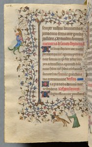 Hodiny Karla Šlechetného, navarrského krále (1361-1425): fol. 273v, Text od Master of the Brussels Initials and Associates