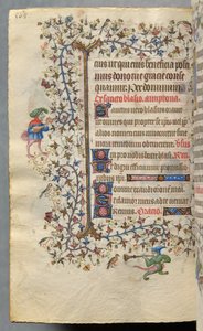 Hodiny Karla Šlechetného, navarrského krále (1361-1425): fol. 278v, Text od Master of the Brussels Initials and Associates