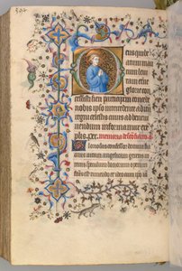 Hodiny Karla Šlechetného, navarrského krále (1361-1425): fol. 291v, Text od Master of the Brussels Initials and Associates
