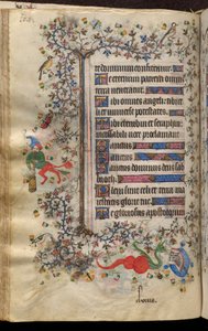 Hodiny Karla Šlechetného, navarrského krále (1361-1425): fol. 52v, Text od Master of the Brussels Initials and Associates