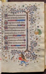 Hodiny Karla Šlechetného, navarrského krále (1361-1425): fol. 54r, Text od Master of the Brussels Initials and Associates