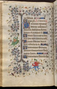 Hodiny Karla Šlechetného, navarrského krále (1361-1425): fol. 55v, Text od Master of the Brussels Initials and Associates