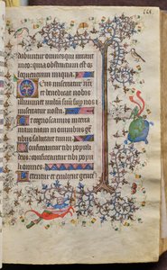 Hodiny Karla Šlechetného, navarrského krále (1361-1425): fol. 58r, Text od Master of the Brussels Initials and Associates