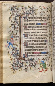 Hodiny Karla Šlechetného, navarrského krále (1361-1425): fol. 60v, Text od Master of the Brussels Initials and Associates