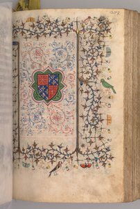 Hodiny Karla Vznešeného, krále navarrského 1361-1425: fol. 137r, Erb..., k.ú. 1405.