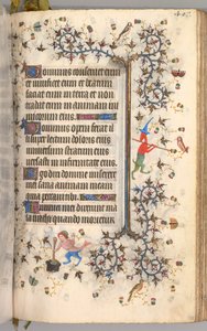 Hodiny Karla Vznešeného, krále navarrského 1361-1425: fol. 198r, Text, c. 1405.