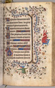 Hodiny Karla Vznešeného, krále navarrského 1361-1425: fol. 209r, Text, c. 1405. od Master of the Brussels Initials and Associates