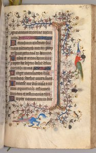 Hodiny Karla Vznešeného, krále navarrského 1361-1425: fol. 221r, Text, c. 1405. od Master of the Brussels Initials and Associates