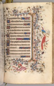 Hodiny Karla Vznešeného, krále navarrského 1361-1425: fol. 225r, Text, c. 1405. od Master of the Brussels Initials and Associates