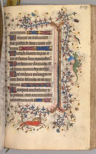Hodiny Karla Vznešeného, krále navarrského 1361-1425: fol. 229r, Text, c. 1405. od Master of the Brussels Initials and Associates