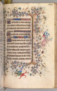 Hodiny Karla Vznešeného, krále navarrského 1361-1425: fol. 239r, Text, c. 1405. od Master of the Brussels Initials and Associates