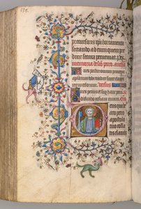 Hodiny Karla Vznešeného, krále navarrského 1361-1425: fol. 263r, Svatý Petr, k.ú. 1405.