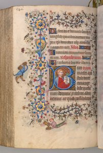 Hodiny Karla Vznešeného, krále navarrského 1361-1425: fol. 267v, Text, c. 1405. od Master of the Brussels Initials and Associates