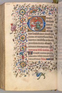 Hodiny Karla Vznešeného, krále navarrského 1361-1425, fol. 285v, Svatý Martin, k.ú. 1405.