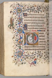 Hodiny Karla Vznešeného, krále navarrského 1361-1425, fol. 288v, St. Hervard, c. 1405. od Master of the Brussels Initials and Associates