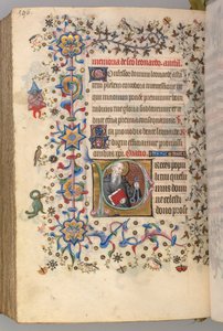 Hodiny Karla Vznešeného, krále navarrského 1361-1425, fol. 292v, St. Leonard, c. 1405. od Master of the Brussels Initials and Associates