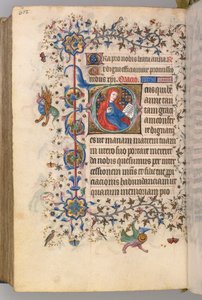 Hodiny Karla Vznešeného, krále navarrského 1361-1425, fol. 295v, Svatá Anna, c. 1405. od Master of the Brussels Initials and Associates