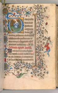 Hodiny Karla Vznešeného, krále navarrského 1361-1425, fol. 299a, Svatá Markéta, k.ú. 1405. od Master of the Brussels Initials and Associates