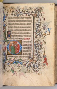 Hodiny Karla Vznešeného, krále navarrského 1361-1425, fol. 303r, sv. 1405. od Master of the Brussels Initials and Associates