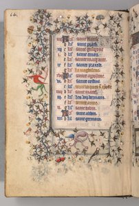 Hodiny Karla Vznešeného, krále navarrského 1361-1425: fol. 7v, červenec, c. 1405. od Master of the Brussels Initials and Associates