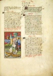 Harley 4431, fol. 125, Telamonova armáda vstupuje do Tróje, z 