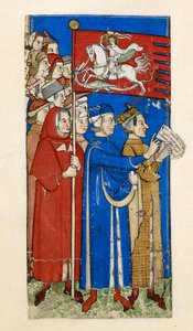 Cocharelli, Pojednání o neřestech a ctnostech, Add MS 27695, f.10r, c.1330-40 (pigment na pergamenu)