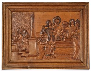 Egerský panel intarzie, polovina 17. století od Master of the Decorated Background
