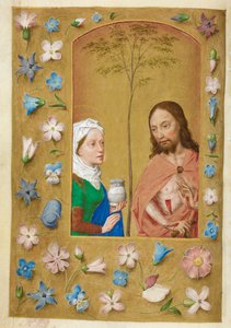 Surujen mies ja Maria Magdaleena. od Master of the Dresden Prayer Books