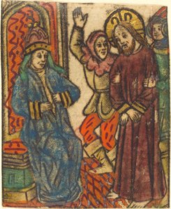 Kristus před Kaifášem od Master of the Dutuit Mount of Olives after Master of St. Erasmus