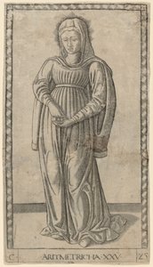 Aritmetricha (aritmetika) od Master of the E-Series Tarocchi