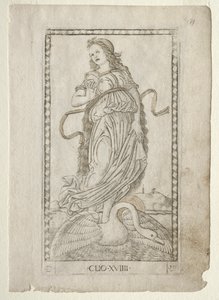 Historie Clia ze série Tarocchi D: Apollo and the Muses, #19, před rokem 1467.