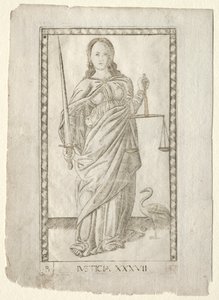 Spravedlnost (z Tarocchi, série B: Cosmic Principles and Virtues, #37)