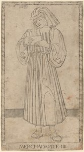 Merchadante (obchodník) od Master of the E Series Tarocchi