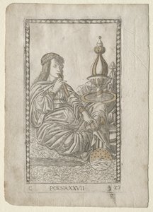 Poezie z Tarocchi, série C: Liberal Arts, #27, před rokem 1467.