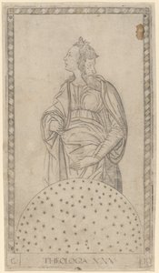 teologie (teologie) od Master of the E Series Tarocchi