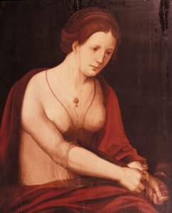 Smrt Lukrécie od Master of the Female Half Lengths
