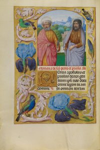 Svatí Petr a Pavel od Master of the First Prayer Book of Maximilian