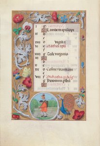 Hodiny španělské královny Isabely Katolické:  Fol. 10v, září od Master of the First Prayerbook of Maximillian