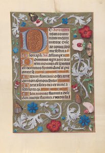 Hodiny královny Isabely Katolické, královny Španělska: Fol. 116r, c. 1500. od Master of the First Prayerbook of Maximillian