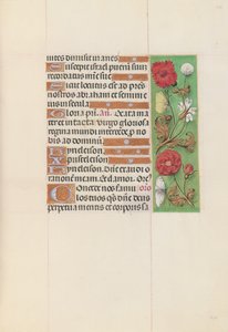 Hodiny královny Isabely Katolické, královny Španělska: Fol. 152r, c. 1500. od Master of the First Prayerbook of Maximillian