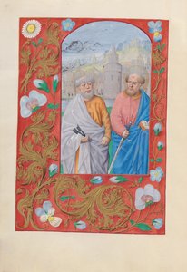 Hodiny královny Isabely Katolické, královny Španělska: Fol. 173v, Svatí Petr a Pavel, c. 1500.