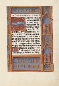 Hodiny královny Isabely Katolické, královny Španělska: Fol. 188r, c. 1500. od Master of the First Prayerbook of Maximillian