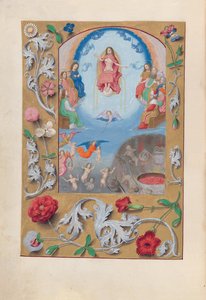 Hodiny královny Isabely Katolické, královny Španělska: Fol. 199v, Poslední soud, c. 1500. od Master of the First Prayerbook of Maximillian
