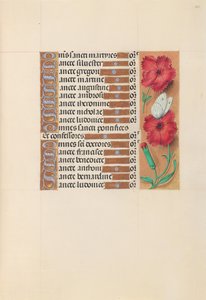 Hodiny královny Isabely Katolické, královny Španělska: Fol. 212r, c. 1500. od Master of the First Prayerbook of Maximillian