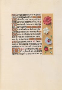 Hodiny královny Isabely Katolické, královny Španělska: Fol. 222r, c. 1500. od Master of the First Prayerbook of Maximillian
