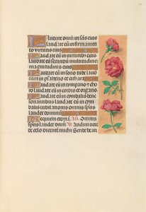 Hodiny královny Isabely Katolické, královny Španělska: Fol. 254r, c. 1500. od Master of the First Prayerbook of Maximillian