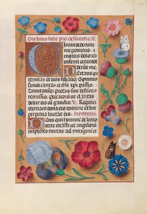 Hodiny královny Isabely Katolické, královny Španělska: Fol. 25r, c. 1500. od Master of the First Prayerbook of Maximillian
