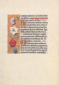 Hodiny královny Isabely Katolické, královny Španělska: Fol. 39v, c. 1500. od Master of the First Prayerbook of Maximillian